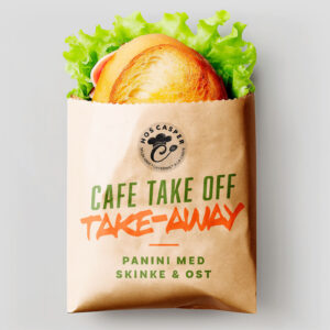 Lækker panini med kvalitetsskinke og ost