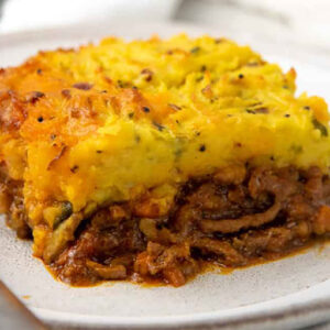 Onsdag Uge 49: Vegetarisk shepherd's pie med rosana-linser og blomkålsmos